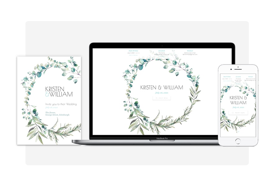 Match your paper invitations illustration for the Create your Event website workflow